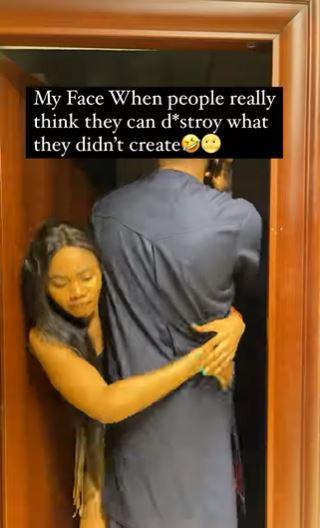 "Na man wey no be my own I wan dey post now" - Janemena reaffirms indestructible state of her marriage (Video)