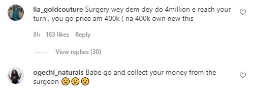 "Surgery N4M, e reach your turn you go price am 400K" - Reactions as lady flaunts new body (Video)