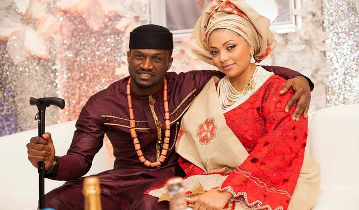 Peter Okoye wife Lola Omotayo celebrate 8th marriage anniversary