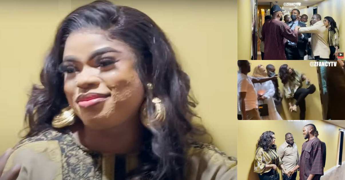 Moment ZFancy pranked Bobrisky at luxury hotel (Video)