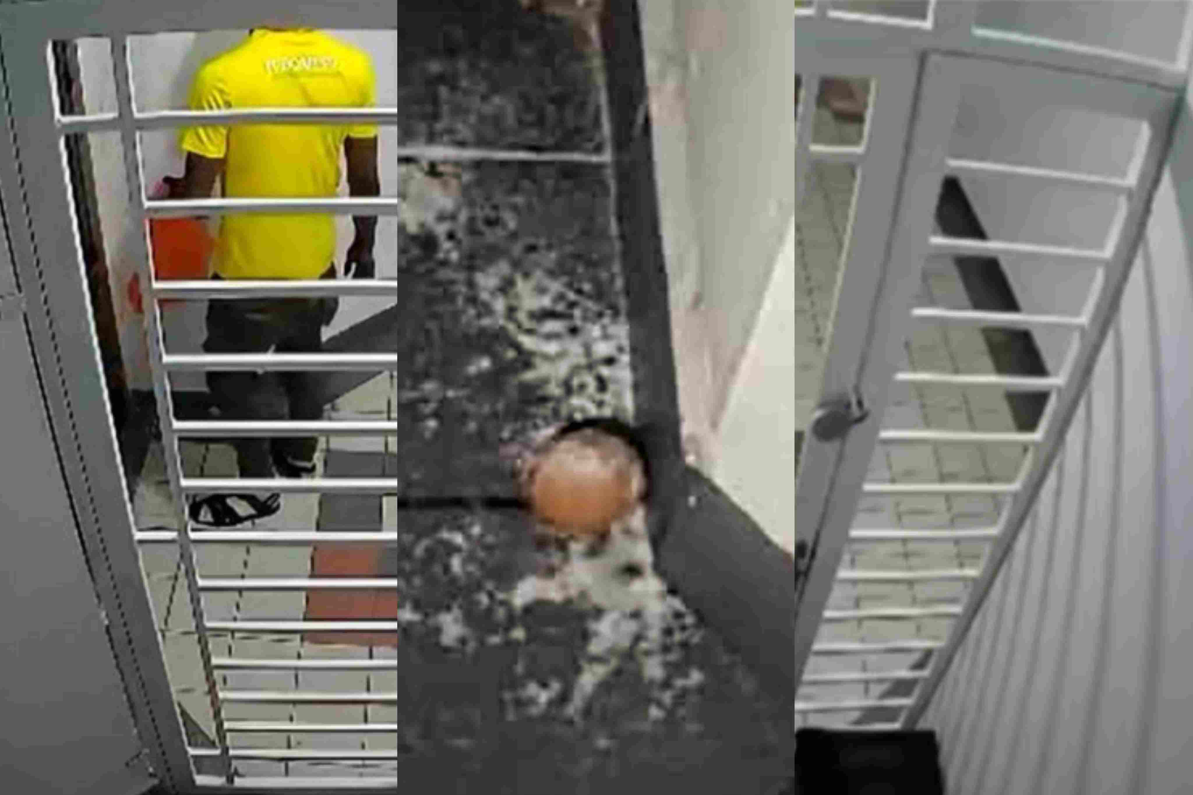 A viral video shows when a Nigerian man reportedly dropped fetish substances at his best friend's doorstep in Malaysia