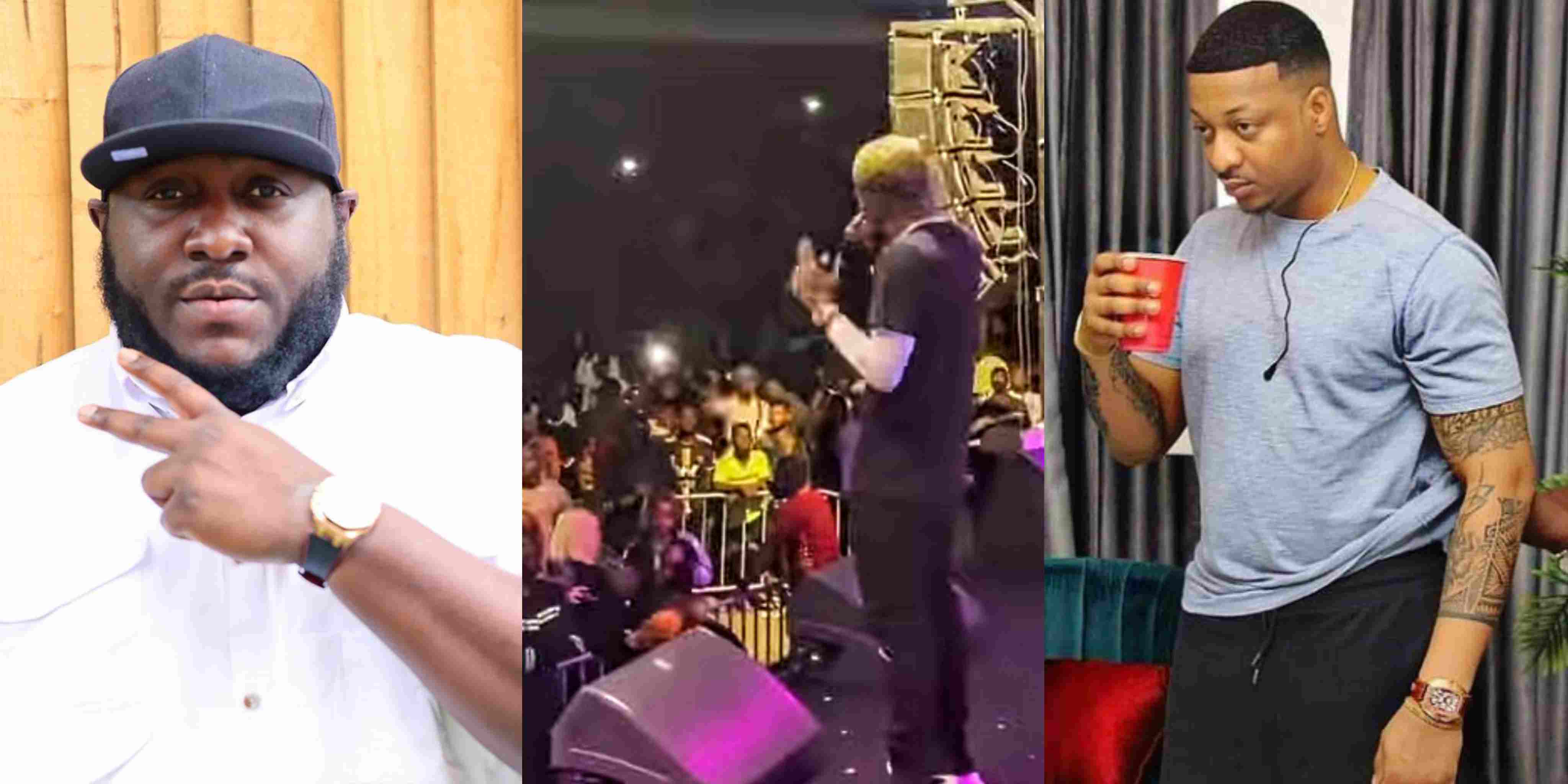 Ogbonna and DJ Big N drag Shatta Wale after he expressed contempt for Nigerian artistes Shortly after Ghanian musician, Shatta Wale threw shades at Nigerian artistes after he sold out the biggest stadium in Ghana, actor IK Ogbonna and DJ Big N reacts. The reaction from the two Nigerian artistes comes after the Ghanian artiste could be heard in a viral video saying, "They said I won't be able to fill my own stadiums, I don't need any Nigerian artiste to sell out Ghana's Stadium, F*** all Nigerian artistes" Reacting to the video on Instagram, IK Ogbonna wrote, "MR shattawalenima you are a total and complete disappointment. In a time where we should be growing together and helping each other through creative collaborations. "You should Appreciate the Nigerian artist coz a win for any Nigerian artist is a win for Africa. How do you promote unity with utterances like this. This is very weak from you ... deal with ur complex issues and grow up. "As an artist I have featured in a few ghana movies and I have also worked with amazing, adorable Ghanaians here in Nigeria .... You should totally apologize for this #hatespeech." On the orther hand, DJ Big N said, My Dear @shattawalenima, Iwatched this video more than once. I tried to see your point. We are not the enemy. You can't Blaitanlty say "FxxK Nigerians" and think there won't be any repercussions. "We are not to blame that you are a local champion. Look at your counterpart @stonebwoyb He works smart. Stop this bickering and talk true. Naija man don collect your babe again Abi."