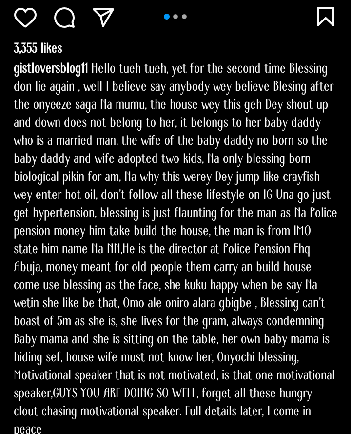 Blessing Okoro Baby Daddy