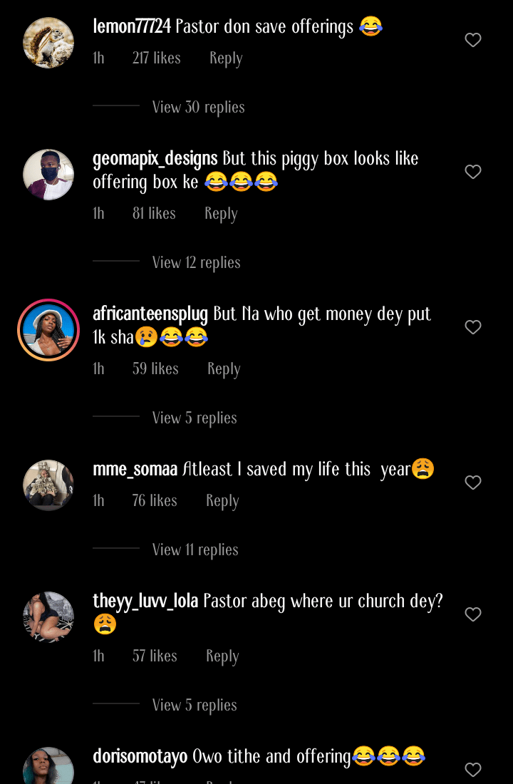 Pastor savings 2021 offering