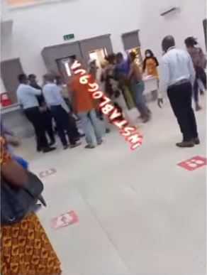 Bank Customers Officials Fight