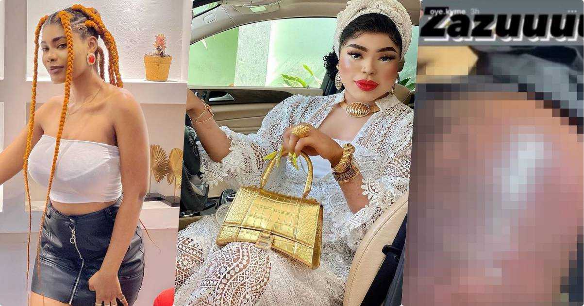 Na your own abi no be your own - Oye Kyme mocks Bobrisky after leaking video of his damaged butt