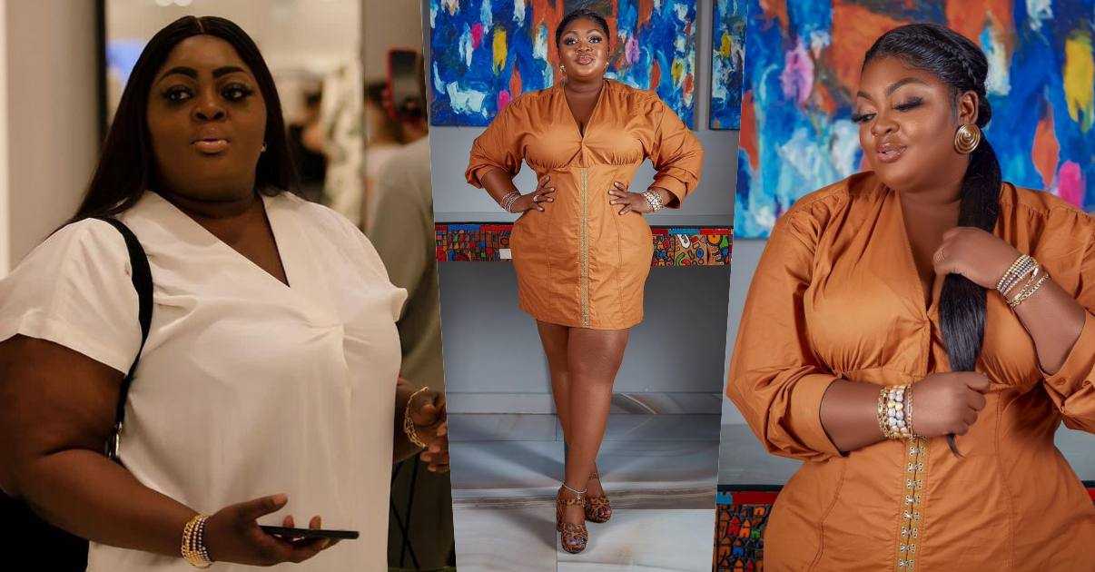 Fans gush over Eniola Badmus' weight loss transformation photos