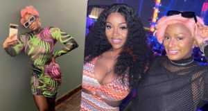 "This wig don see shege for Cuppy hand" - DJ's link up with Chioma Rowland in Dubai sparks reaction