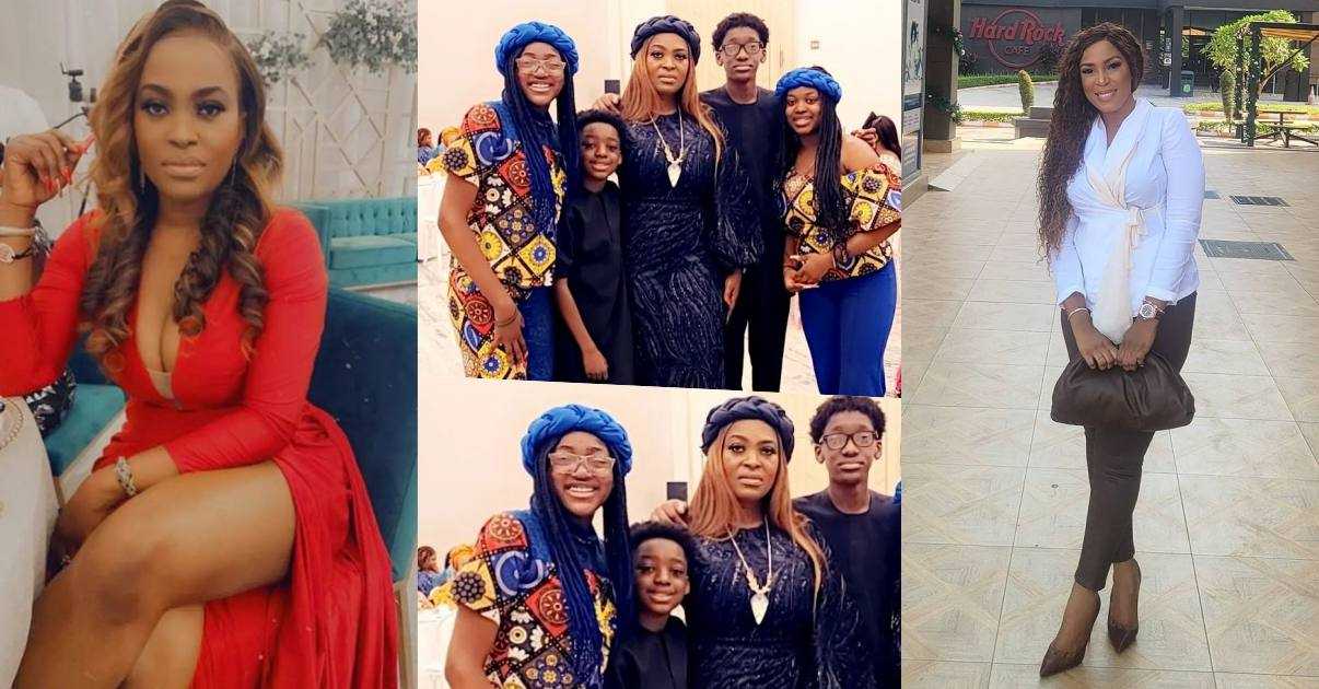 "God punish you" - Pero Adeniyi slams Linda Ikeji for cropping out photo of her first daughter