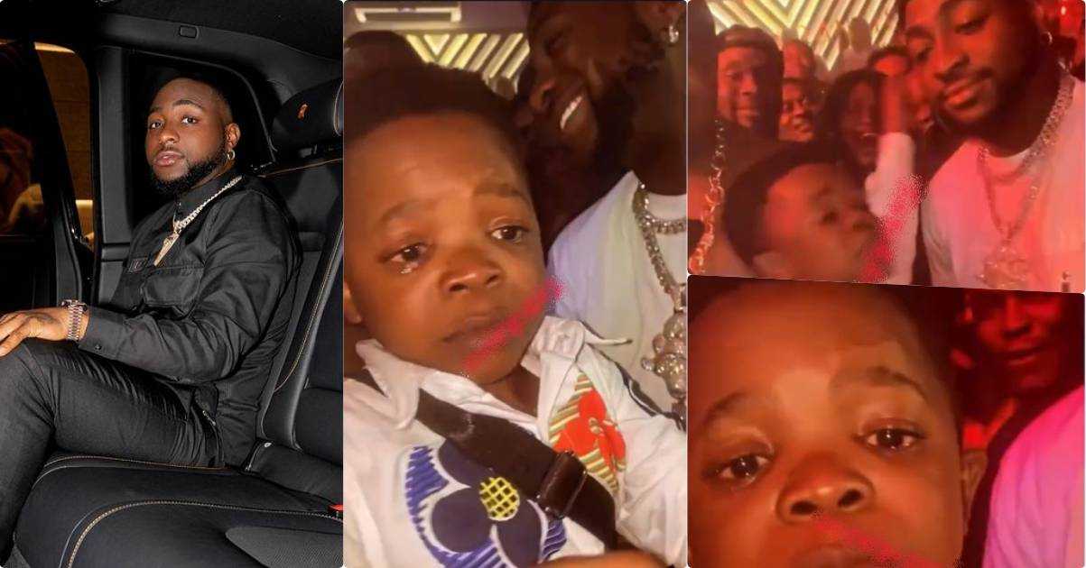 Fan burst into tears after meeting Davido in Asaba (Video)