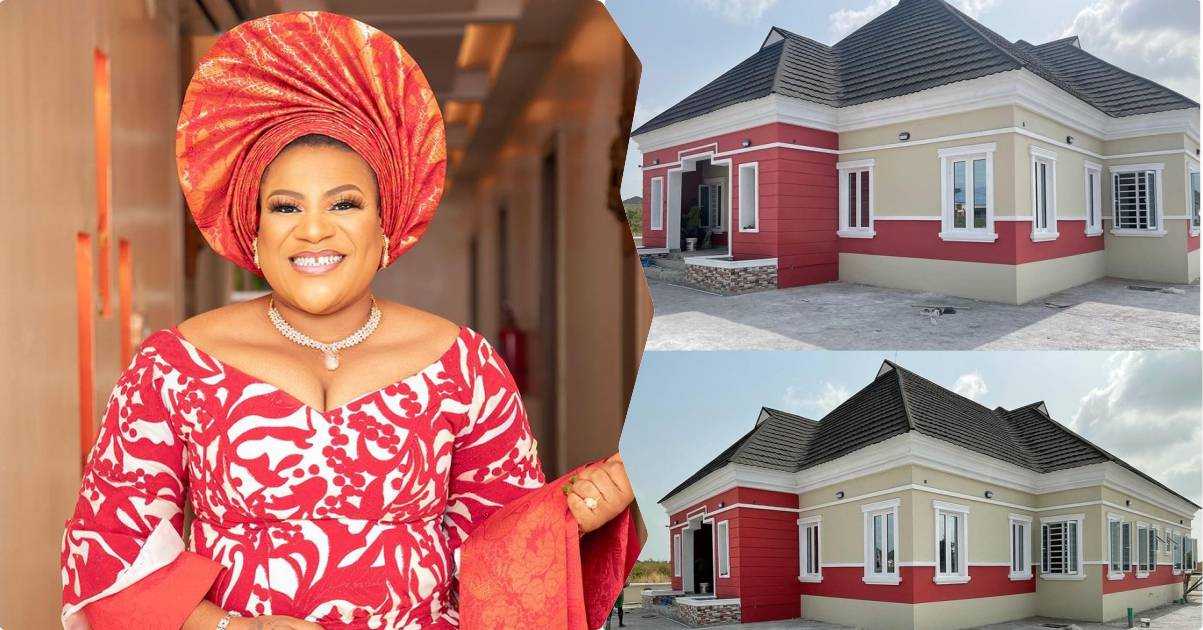 "6 Months of sleepless night" - Nkechi Blessing rejoices as she shows off multi-million naira house