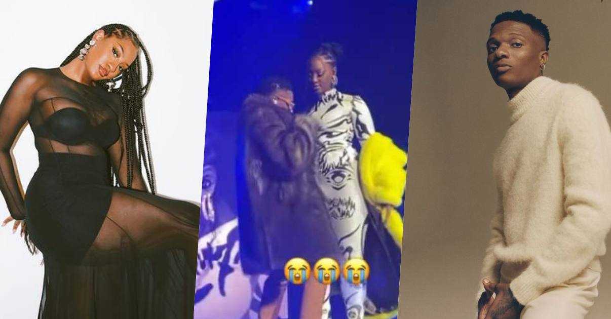 Tems reacts following backlash that trailed Wizkid for touching her inappropriately (Video)