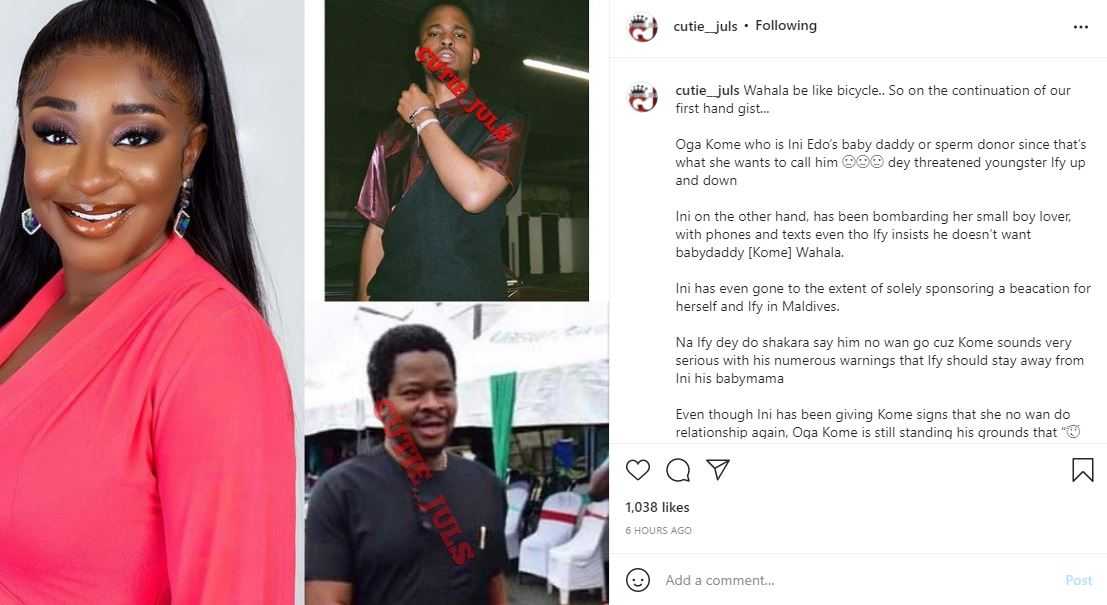 Ini Edo Vacation lover baby daddy