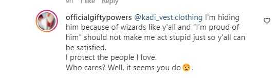 Why I hid the face of my man - Gify Powers reveals after being bashed for not being proud of him