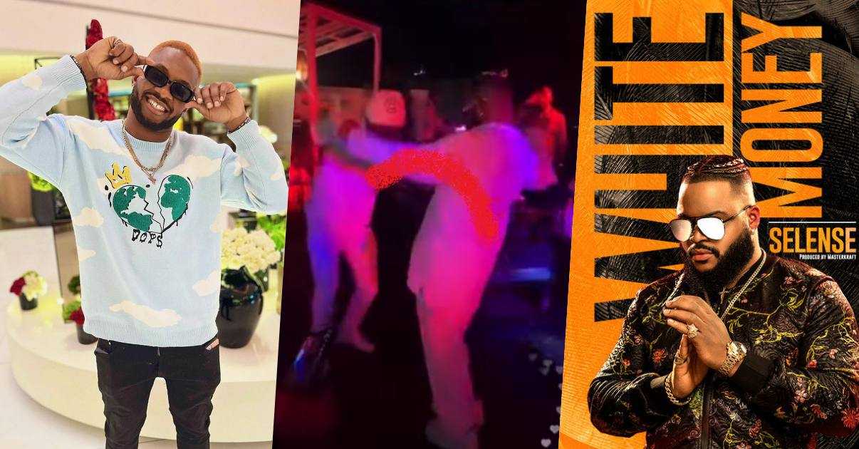 Fans react as Cross turns up at WhiteMoney's song release party (Video)