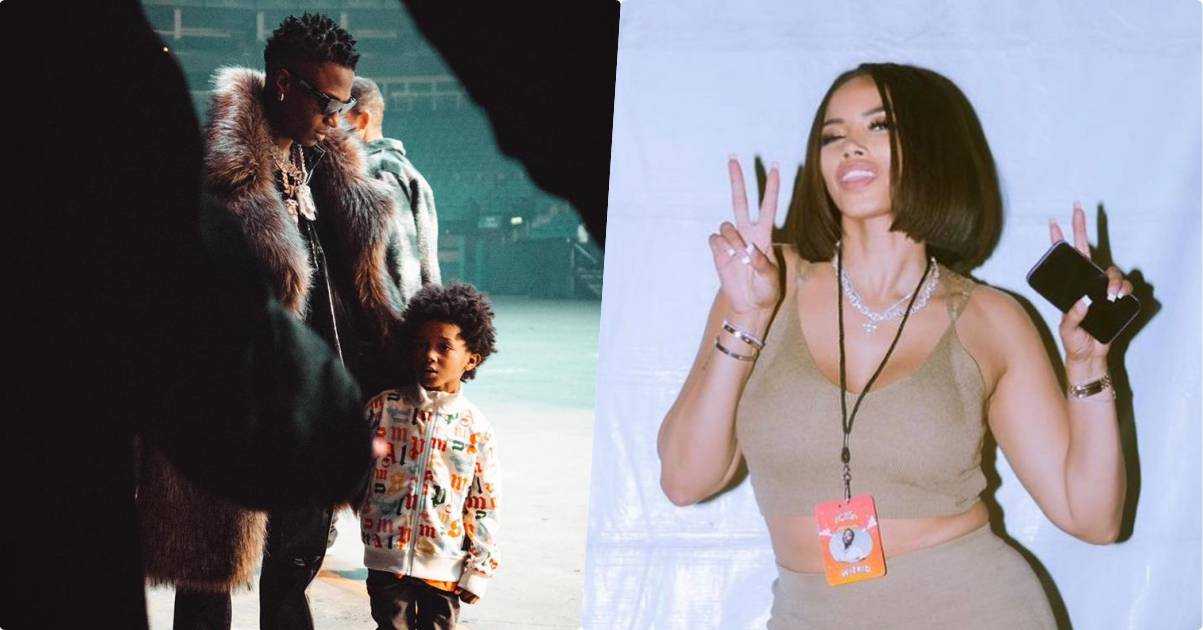 Wizkid's baby mama, Jada P slams troll who insinuated that their son does not attend school