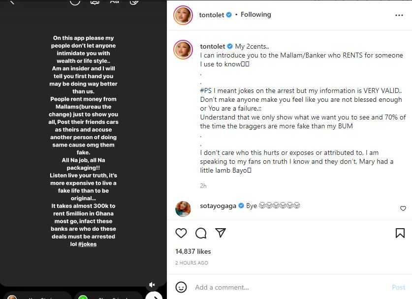 Tonto Dikeh Celebrities Instagram