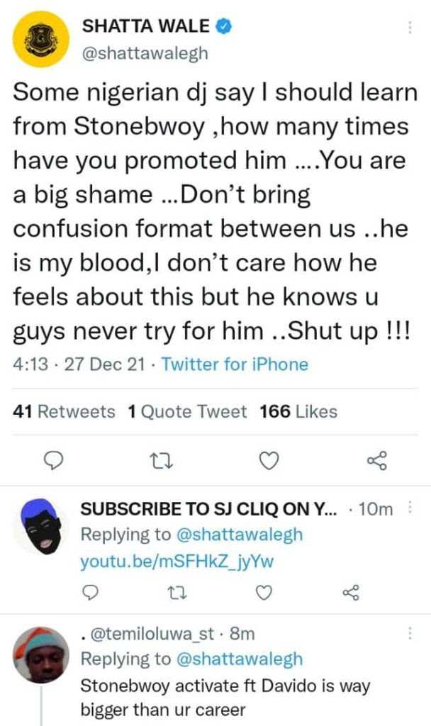 Shatta Wale continues to drag Nigerian singers, emphasizes on Ghanaian's influence in music promotion