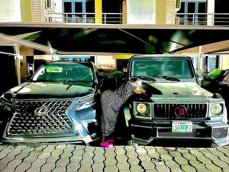 Toyin Abraham addresses those ridiculing husband after gifting himself Lexus SUV