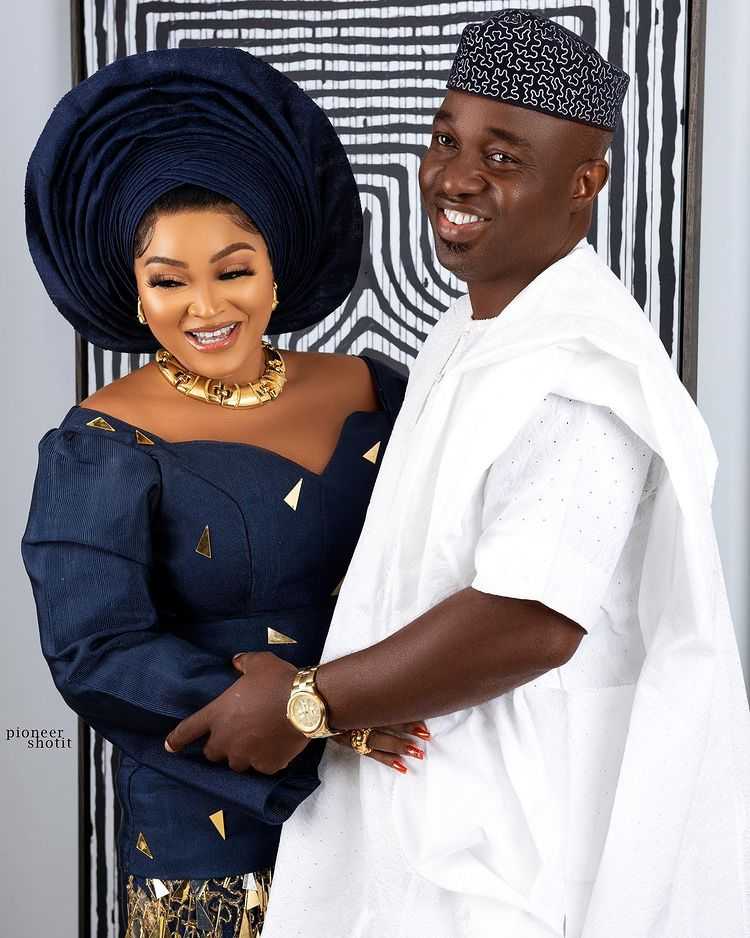 mercy aigbe new husband adekaz