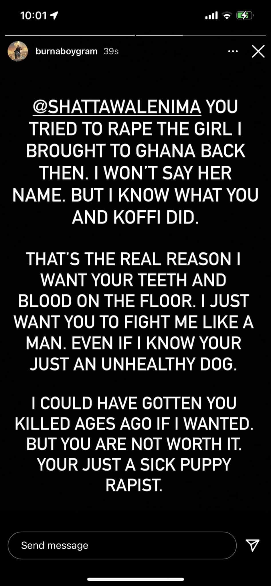 burna boy shatta wale rape