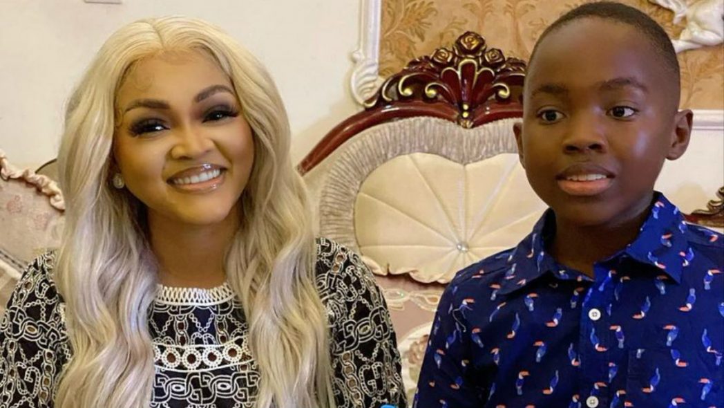 "If you know you know" - Reactions trail resemblance between Mercy Aigbe’s new husband and ex-husband's son