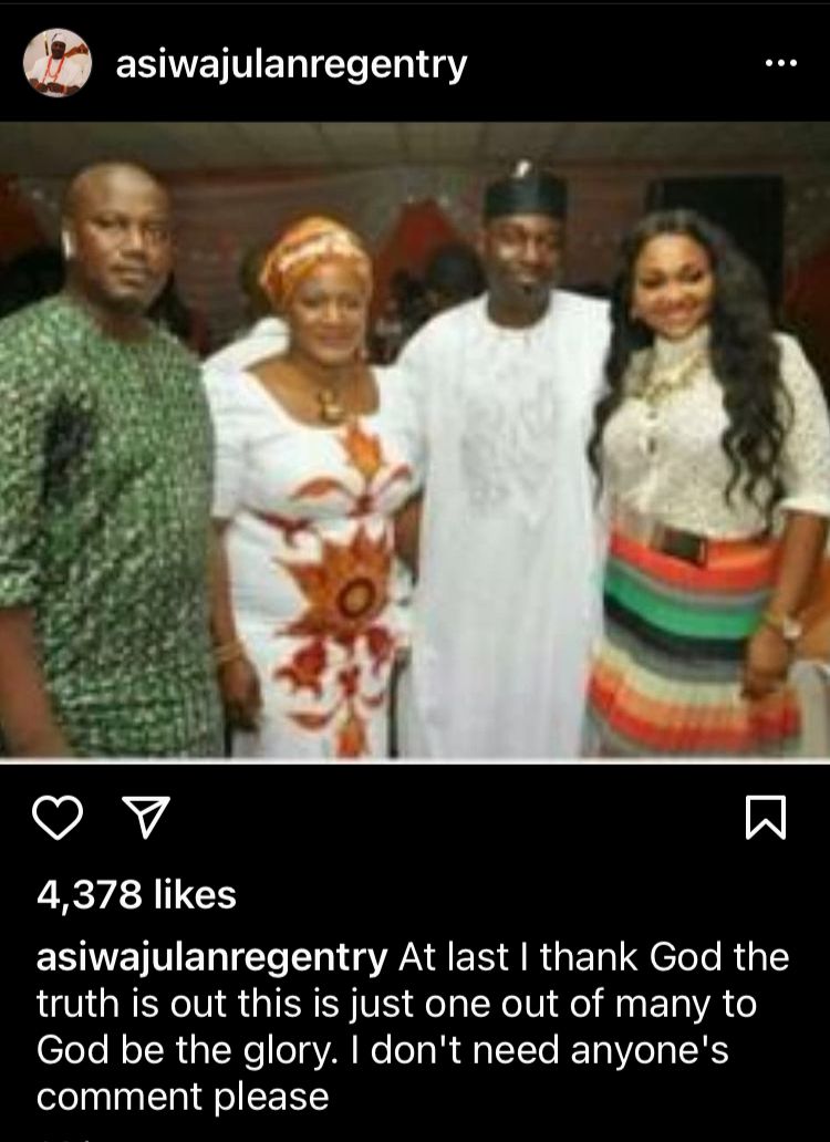 "At last I thank God the truth is out" - Mercy Aigbe's ex-husband, Lanre Gentry spills
