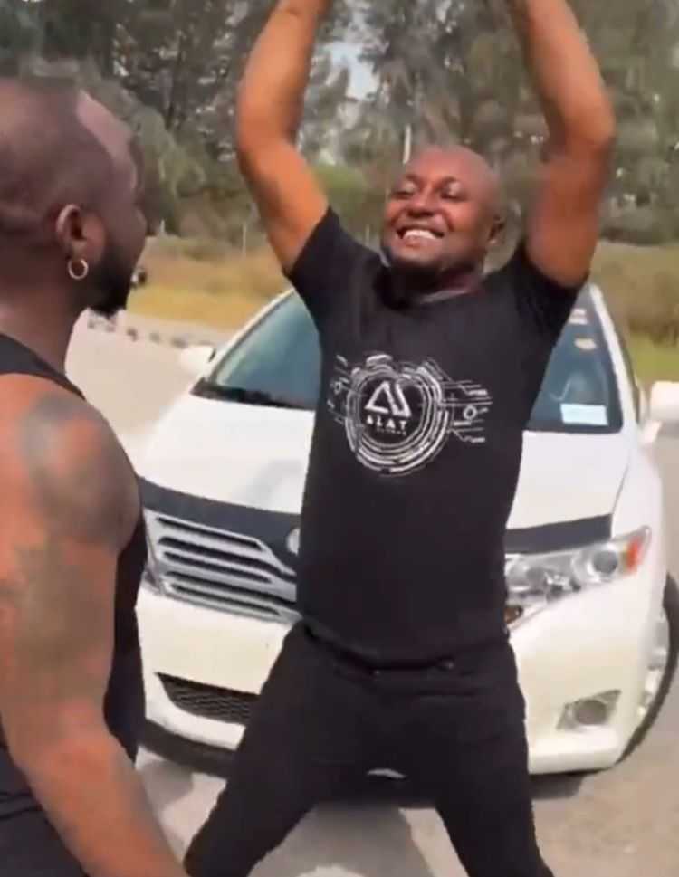 Isreal DMW jumps for joy after receiving car gift from Davido (Video)