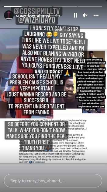 Ahmed Basit Expelled Wizkid