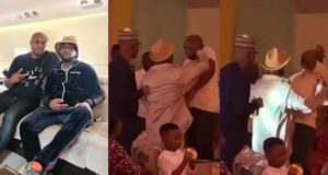 "This life just make money" - Reactions as Davido gives Isreal DMW a resounding knock on the head (Video)