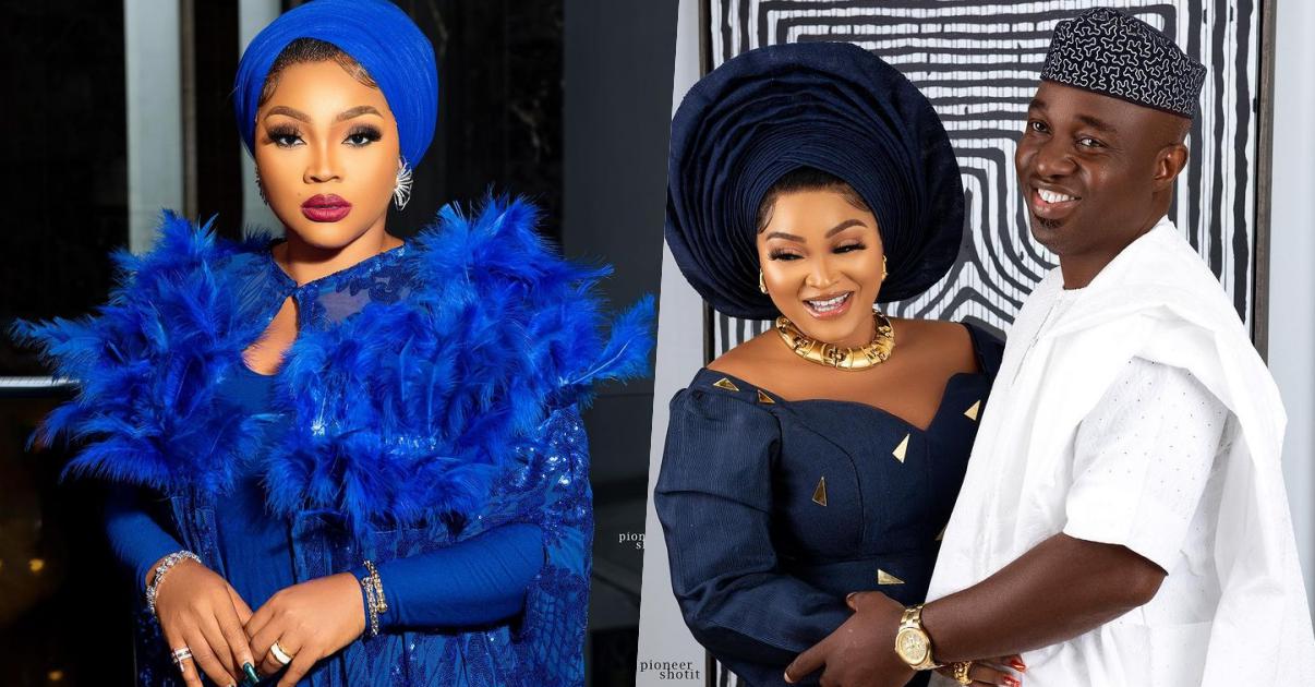 "Alhaji and Hajia Kazim Adeoti, still celebrating you my King" - Mercy Aigbe reacts unbothered amidst backlash