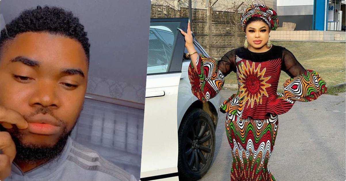 "Getting a DM from Bobrisky is a sign of greatness this year" - Man almost moved to tears as he rejoices (Video)
