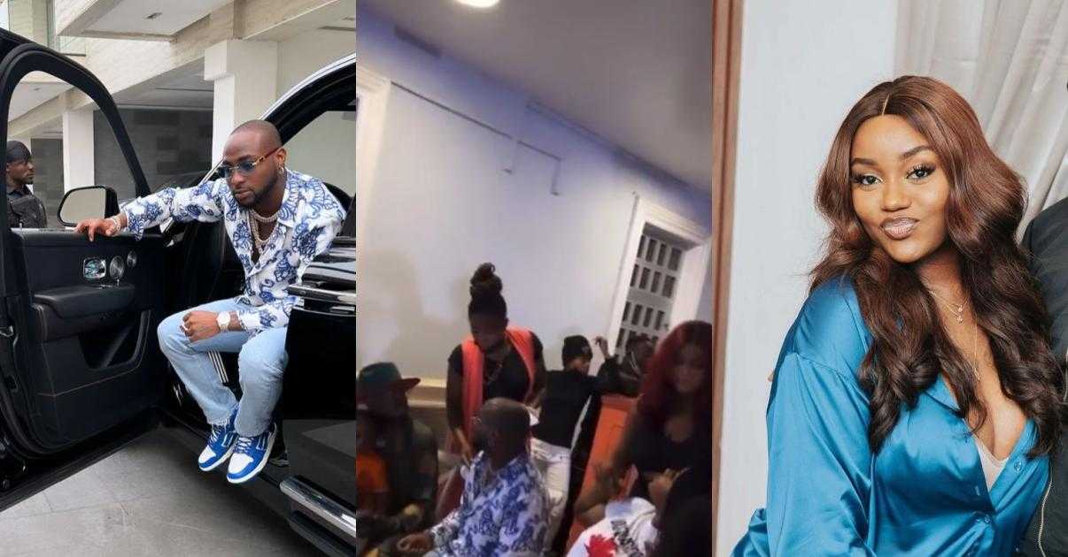 "They are using us to catch cruise" - Fans react as Davido is spotted at event with Chioma (Video)