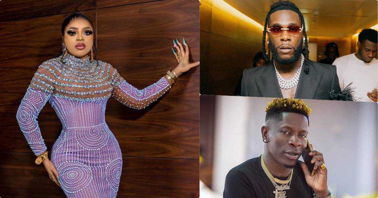 "When you and Tonto Dikeh dey do your own, nobody disturbed you" - Bobrisky bashed over comments on Shatta Wale, Burna Boy's feud