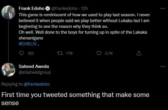 Frank Edoho twitter troll