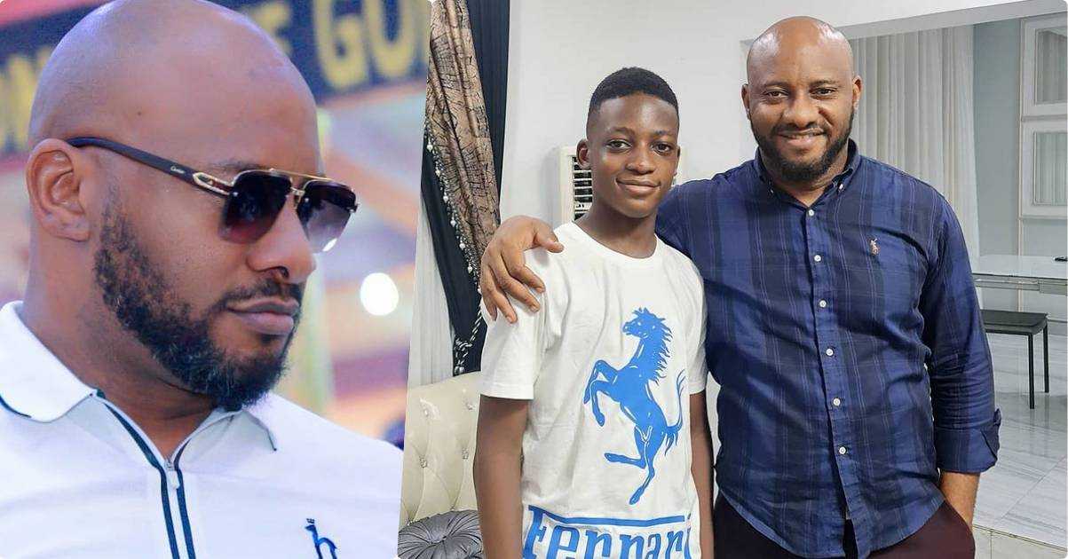 "Daddy loves you" - Yul Edochie celebrates first son's 15th birthday