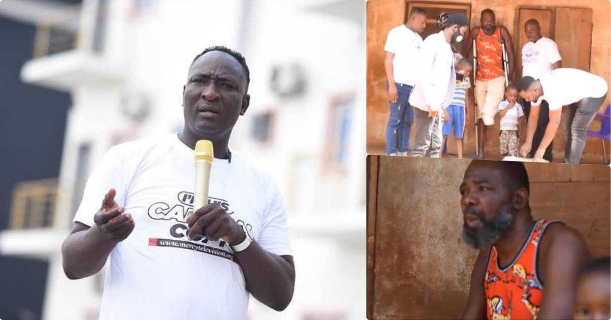 Pastor Jeremiah Fufeyin gifts actor, Michael Duro , N5M following leg amputation (Video