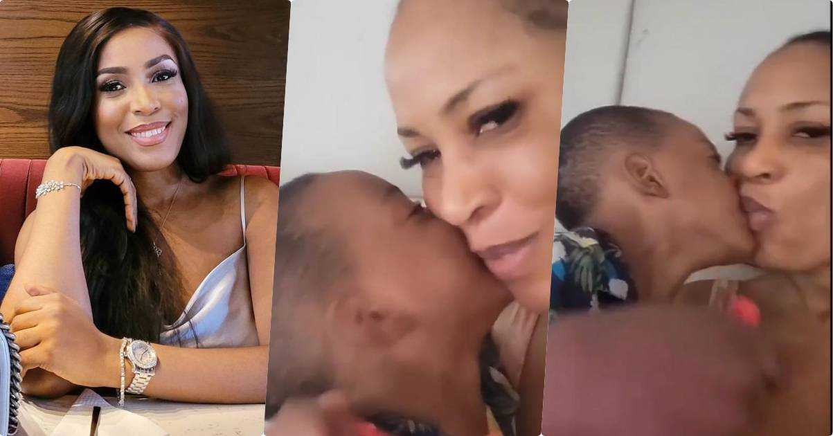 "He says I love you so many times a day" - Linda Ikeji says as she shares adorable moment with son (Video)