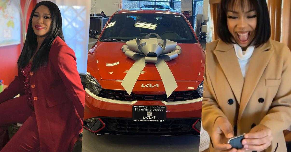 Regina Askia gifts daughter brand new car for her 20th birthday (Video)
