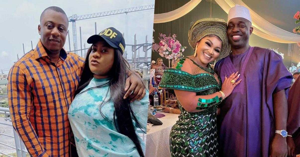Nkechi Blessing lashes out as lady vows to snatch her man for supporting Mercy Aigbe's marriage to a married man
