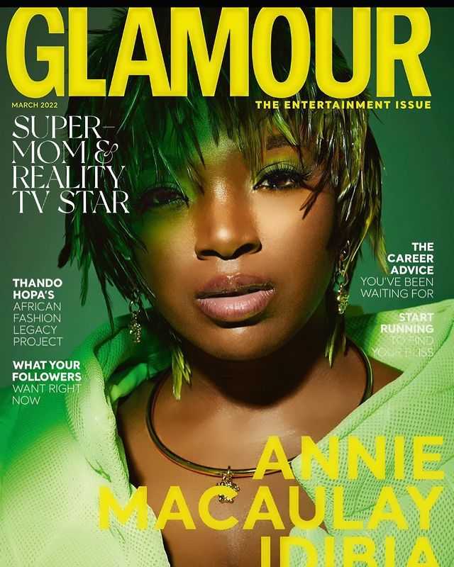 Annie Idibia narrates how she once lived in a room with three brothers as she makes front page of Glamour Magazine