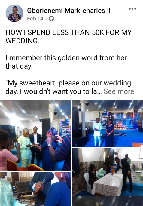 Wedding wife N50k man
