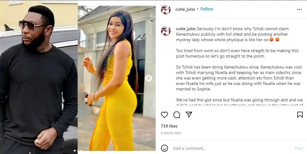 Identity of Tchidi Chikere’s new lover revealed, how they've been having an affair while in marriage exposed