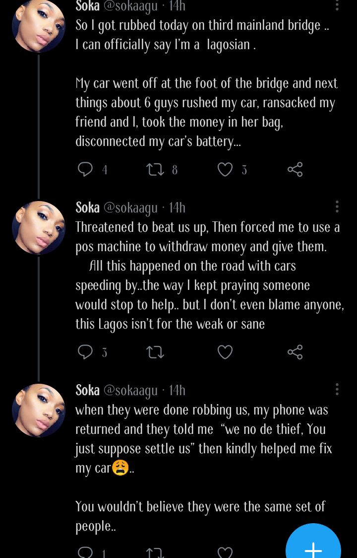 Lagos Robbery lady car