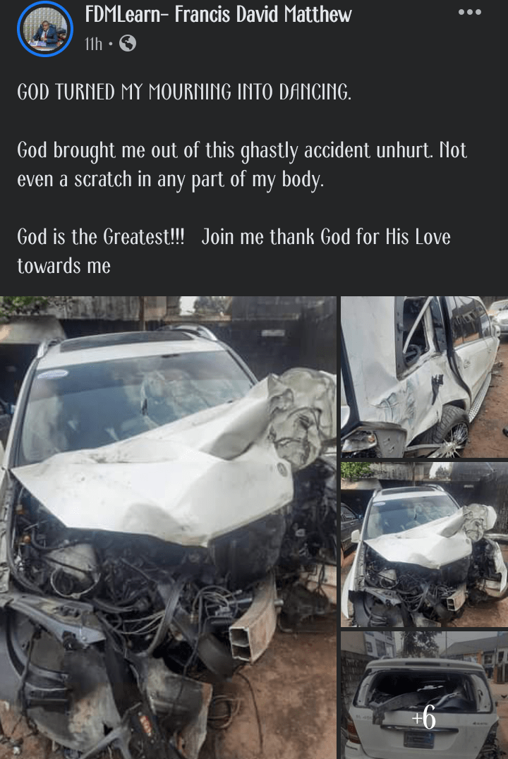 Motor accident man God