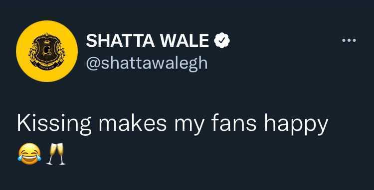 Shatta Wale reacts to backlash of kissing his male bodyguard (Video)