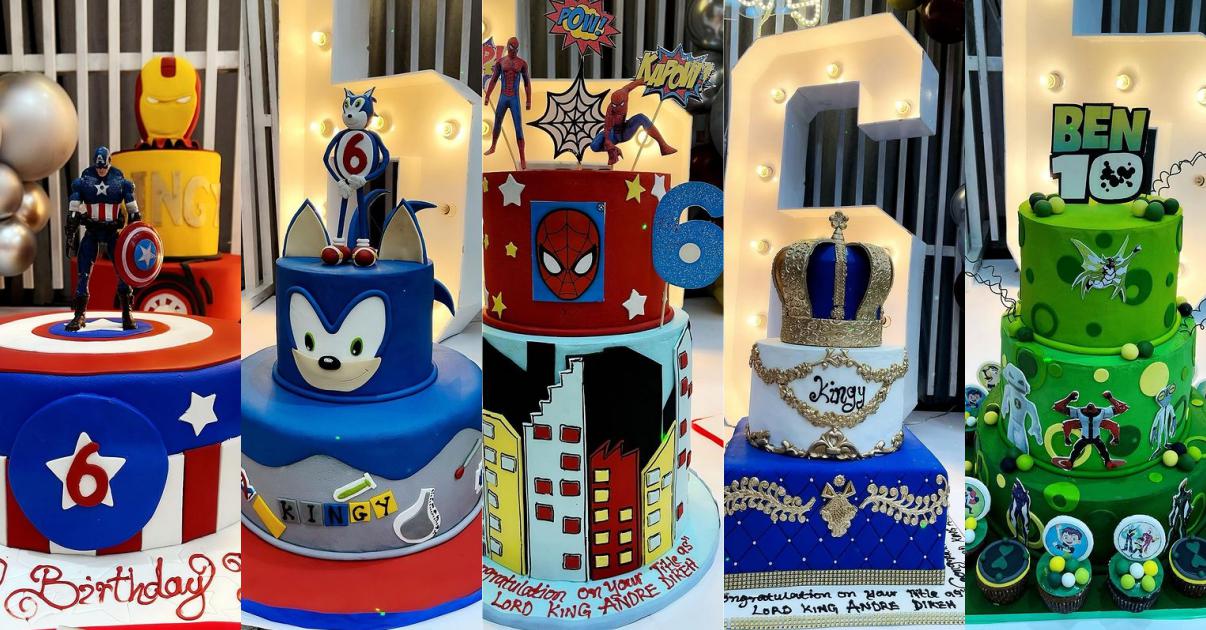 tonto dikeh son birthday cakes