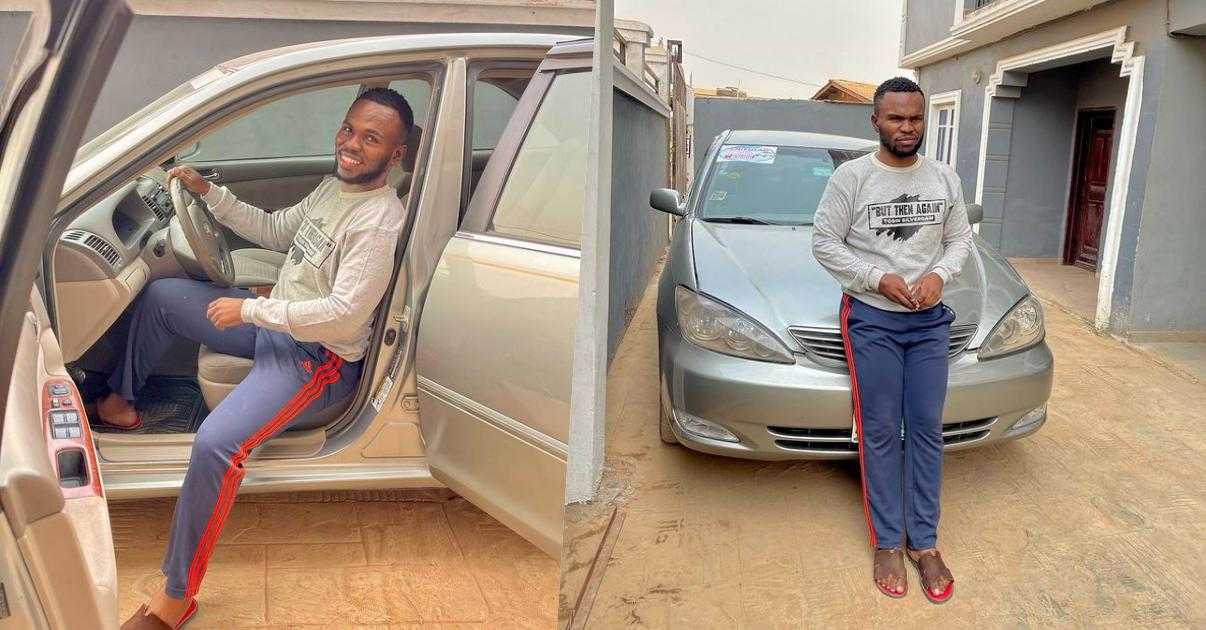 "Better late than never" - Tosin Silverdam jubilates as he acquires first car at 31