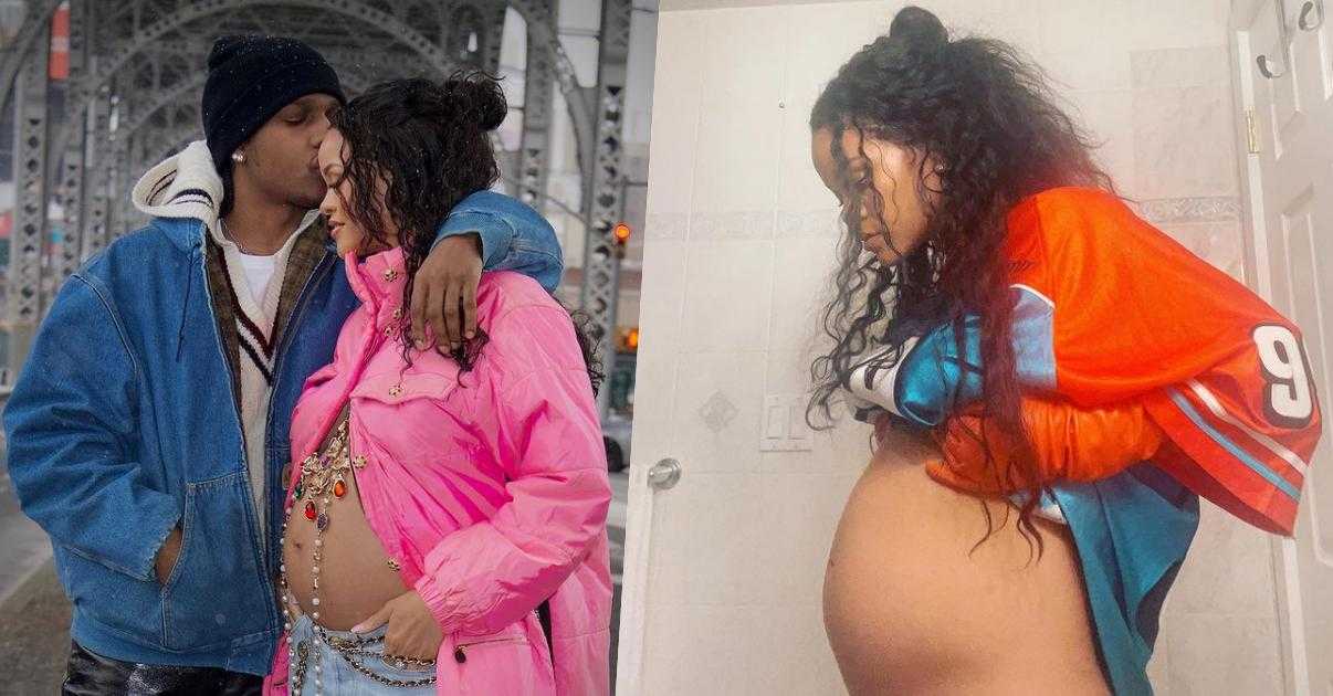 Rihanna shows off baby bump in first instagram post after pregnancy announcement (Photo)