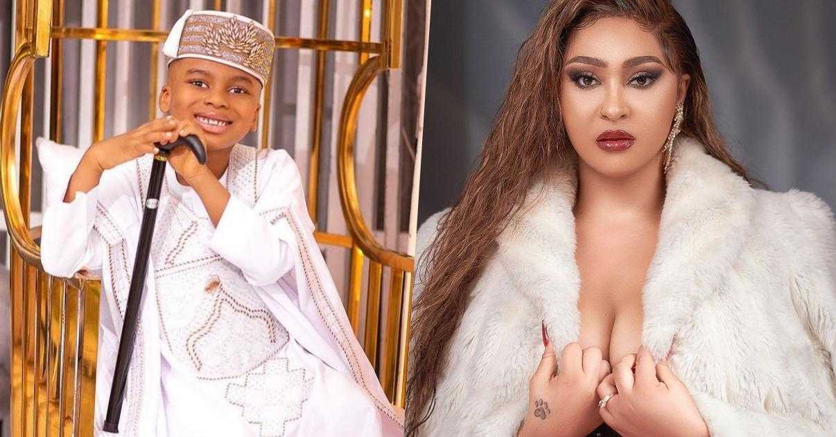 "He’s not your son and will never be" - Rosy Meurer dragged to filth over birthday message to Tonto Dikeh's son